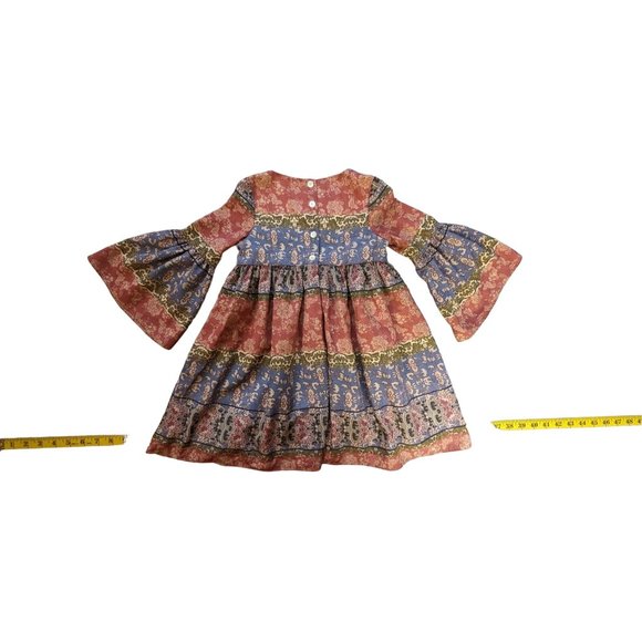Pippa & Julie bell sleeve bohemian dress size Girls 4 - Picture 6 of 13